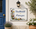 Plaque de Villa Personnalisée en Céramique 20x25 cm – Nom de Maison ou Villa – Fabriquée à la main en Italie S29