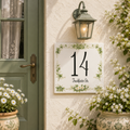 Numero Civico Personalizzato in Ceramica 15x15 cm – Targa Casa in ceramica – Handmade Italy  P2