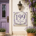 Numero Civico Personalizzato in Ceramica 15x15 cm – Targa Casa in ceramica – Handmade Italy  P23