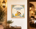 Mattonella Siciliana “La Famigghia È Tuttu” – Decorazione Tradizionale P7