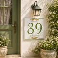 Numero Civico Personalizzato in Ceramica 15x15 cm – Targa Casa in ceramica – Handmade Italy  P3