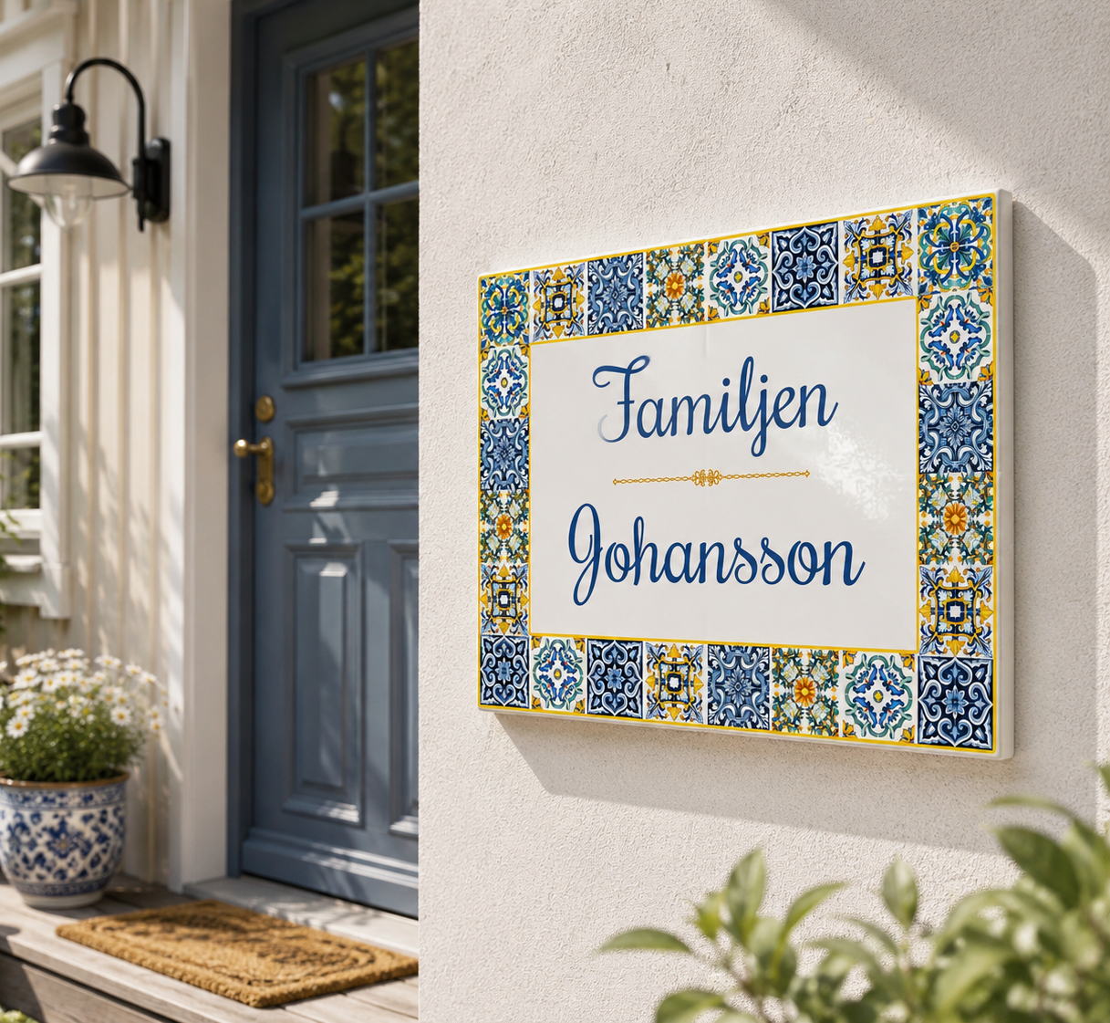 Targa Villa Personalizzata in Ceramica 20x25 cm – Nome Casa o Villa – Handmade in Italy S7