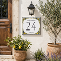 Numero Civico Personalizzato 15x15 cm – Targa Casa in ceramica – Handmade Italy P81