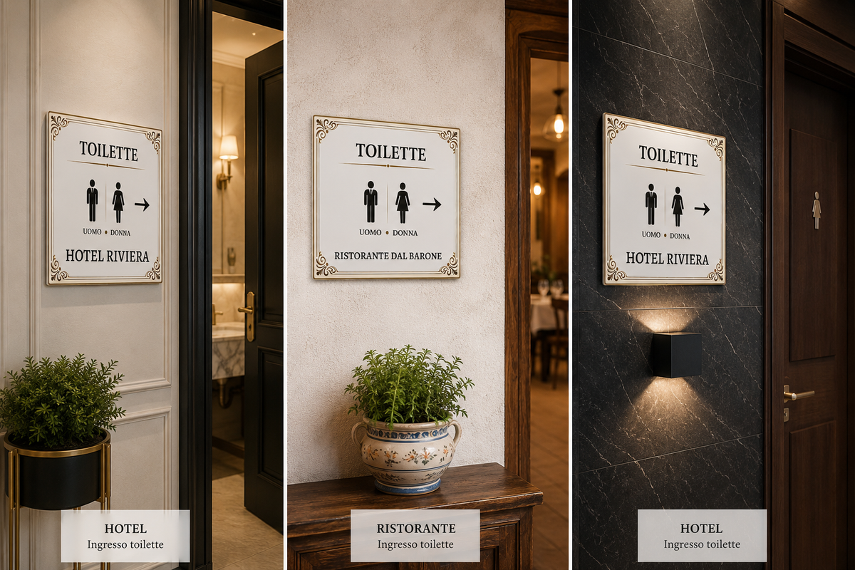 Mattonella Decorativa “Toilette”  – Insegna Uomo e Donna P9