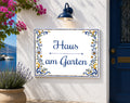 Targa Villa Personalizzata in Ceramica 20x25 cm – Nome Casa o Villa – Handmade in Italy S23