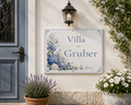 Targa Villa Personalizzata in Ceramica 20x25 cm – Nome Casa o Villa – Handmade in Italy S31