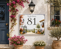 Targa Villa Personalizzata in Ceramica 20x25 cm – Nome Casa o Villa – Handmade in Italy S18