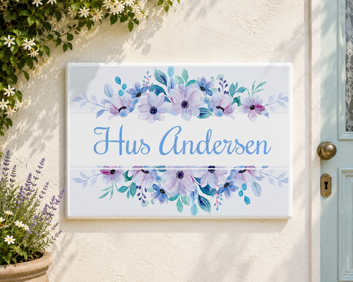 Numero Civico e Nome Villa Personalizzato su Ceramica – Targa Casa Handmade Italy 20x25 cm S13