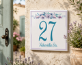 Numero Civico Personalizzato in Ceramica 15x15 cm – Targa Casa in ceramica – Handmade Italy  P36