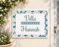 Numero Civico e Nome Villa Personalizzato su Ceramica – Targa Casa Handmade Italy 20x25 cm S12