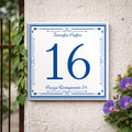 Numero Civico Personalizzato Bologna 15x15 cm – Targa in Ceramica