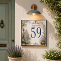 Numero Civico Personalizzato Duomo di Milano 15x15 cm – Targa Casa in ceramica – Handmade Italy  P41