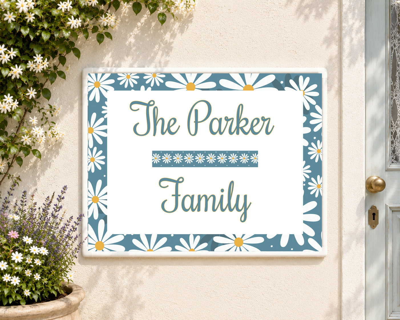 Numero Civico e Nome Villa Personalizzato su Ceramica – Targa Casa Handmade Italy 20x25 cm S12