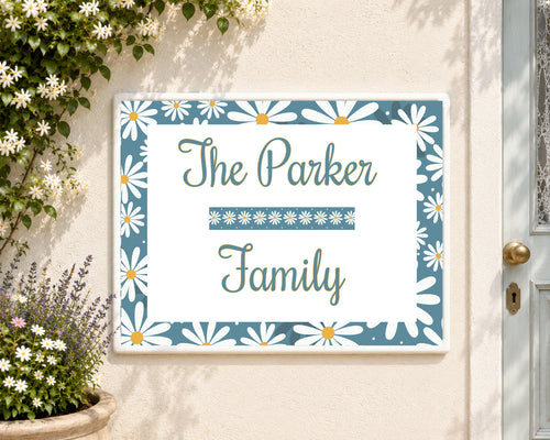 Numero Civico e Nome Villa Personalizzato su Ceramica – Targa Casa Handmade Italy 20x25 cm S12