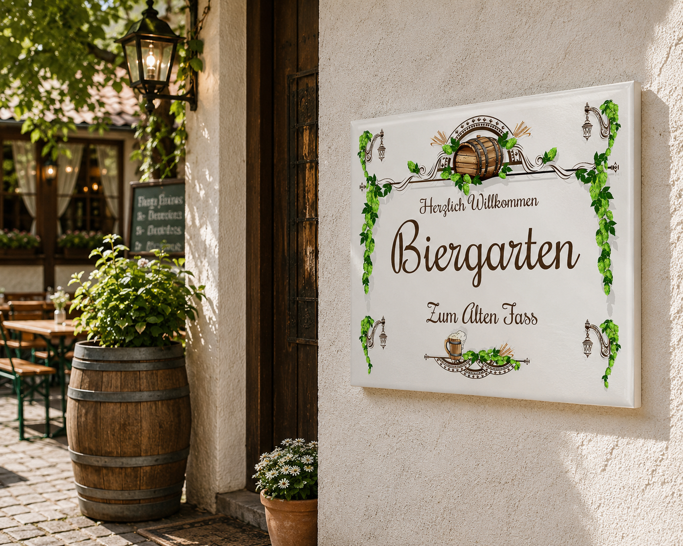 Targa Villa Personalizzata in Ceramica 20x25 cm – Nome Casa o Villa – Handmade in Italy S10